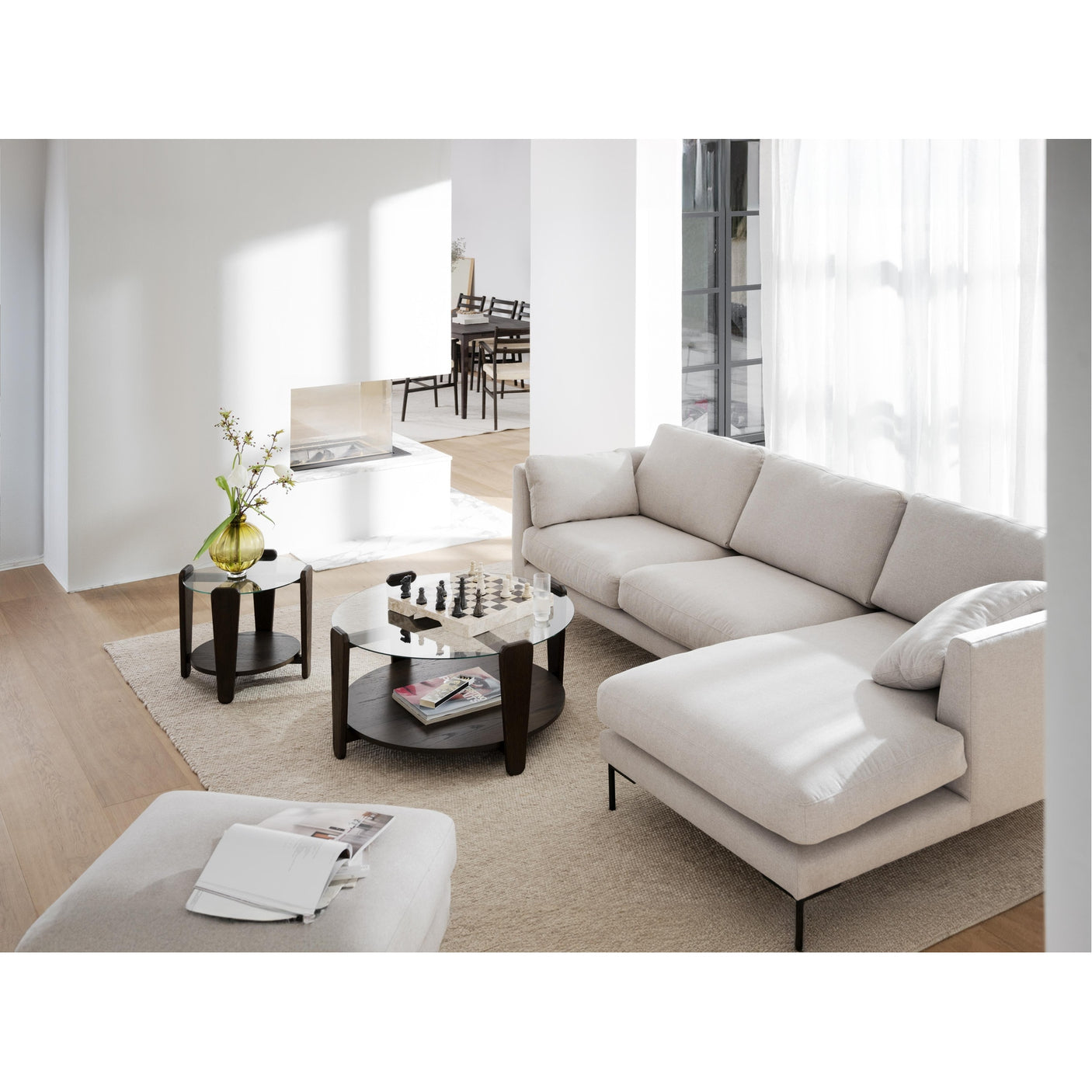 Corwin 3,5 seter sofa sjeselong høyre Rowico Sofa