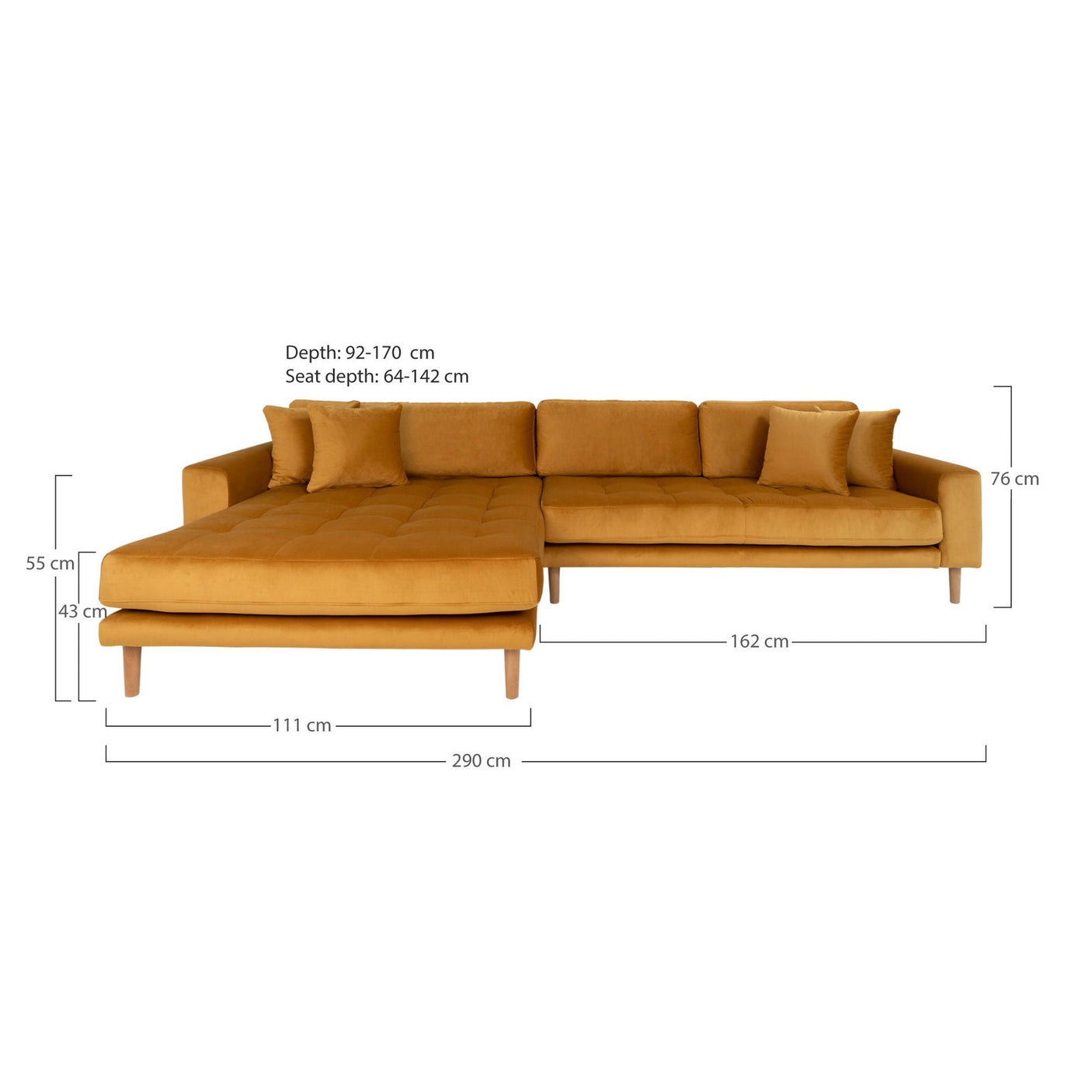 Lido hjørnesofa venstre House Nordic Sofa