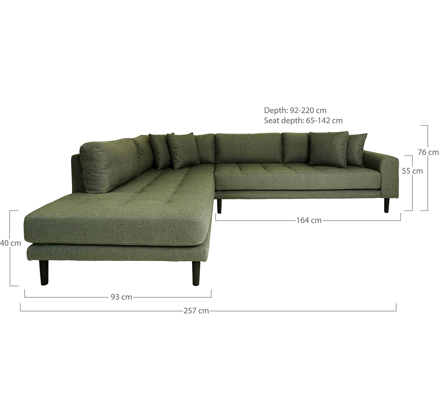 Lido sjeselongsofa venstre House Nordic Sofa
