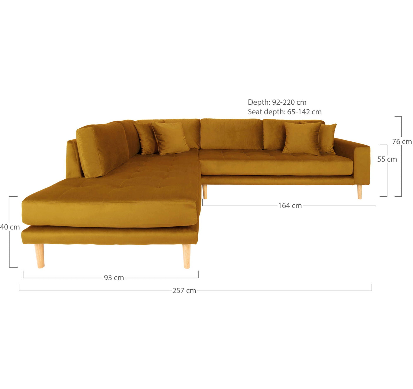 Lido sjeselongsofa venstre House Nordic Sofa
