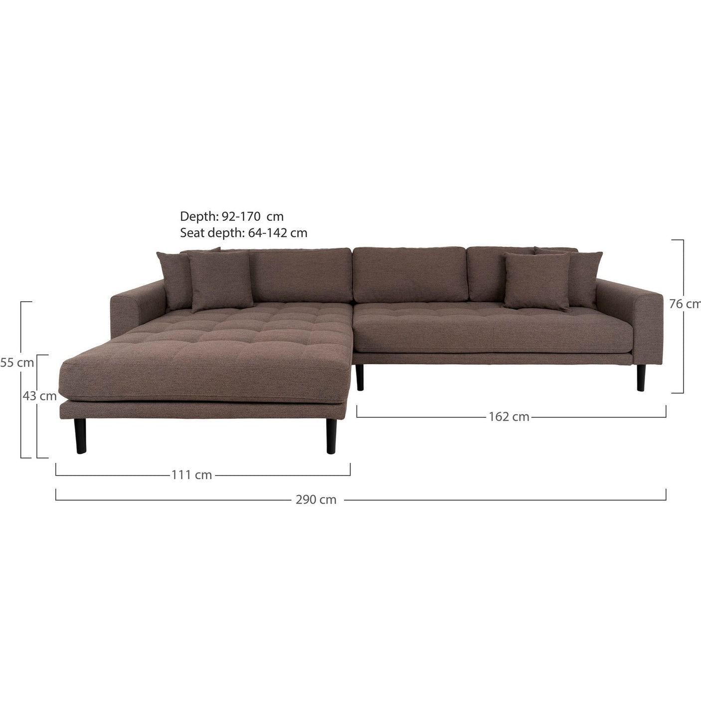Lido hjørnesofa venstre House Nordic Sofa