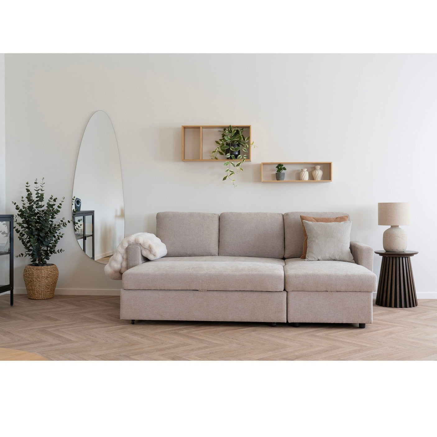 Belfast sovesofa med oppbevaring House Nordic Sofa