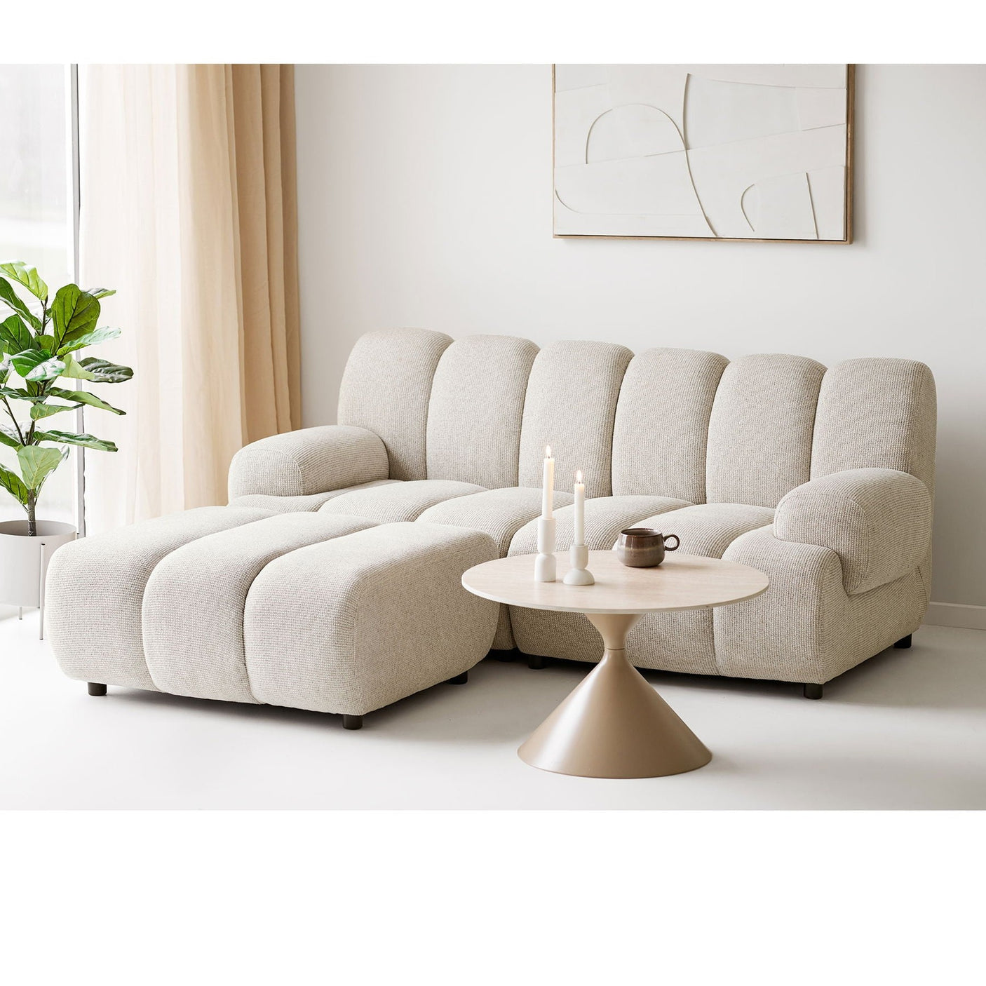 Taza 2.5-seters modulsofa med/pouf House Nordic Modulsofaer