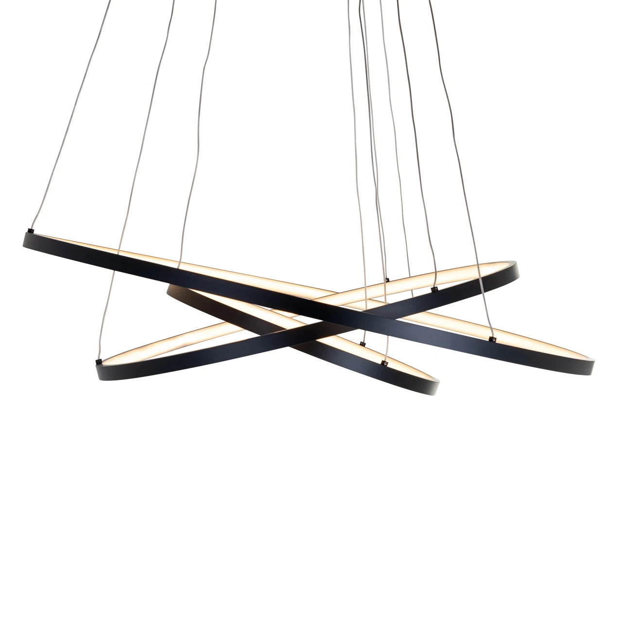 Lysekrone Amira svart Richmond Interiors Taklampe