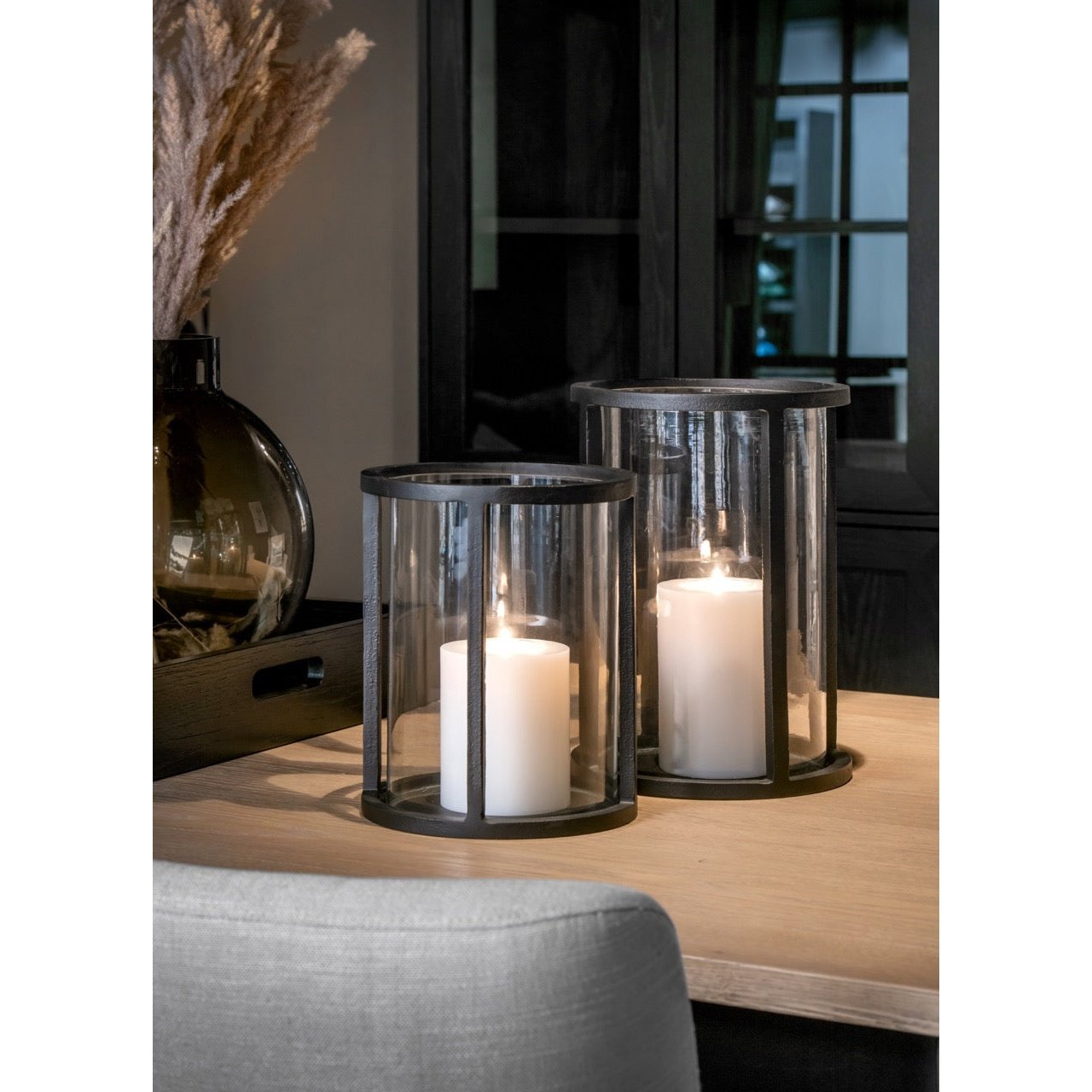 Rund lanterne Homefactory Lanterne og lysglass