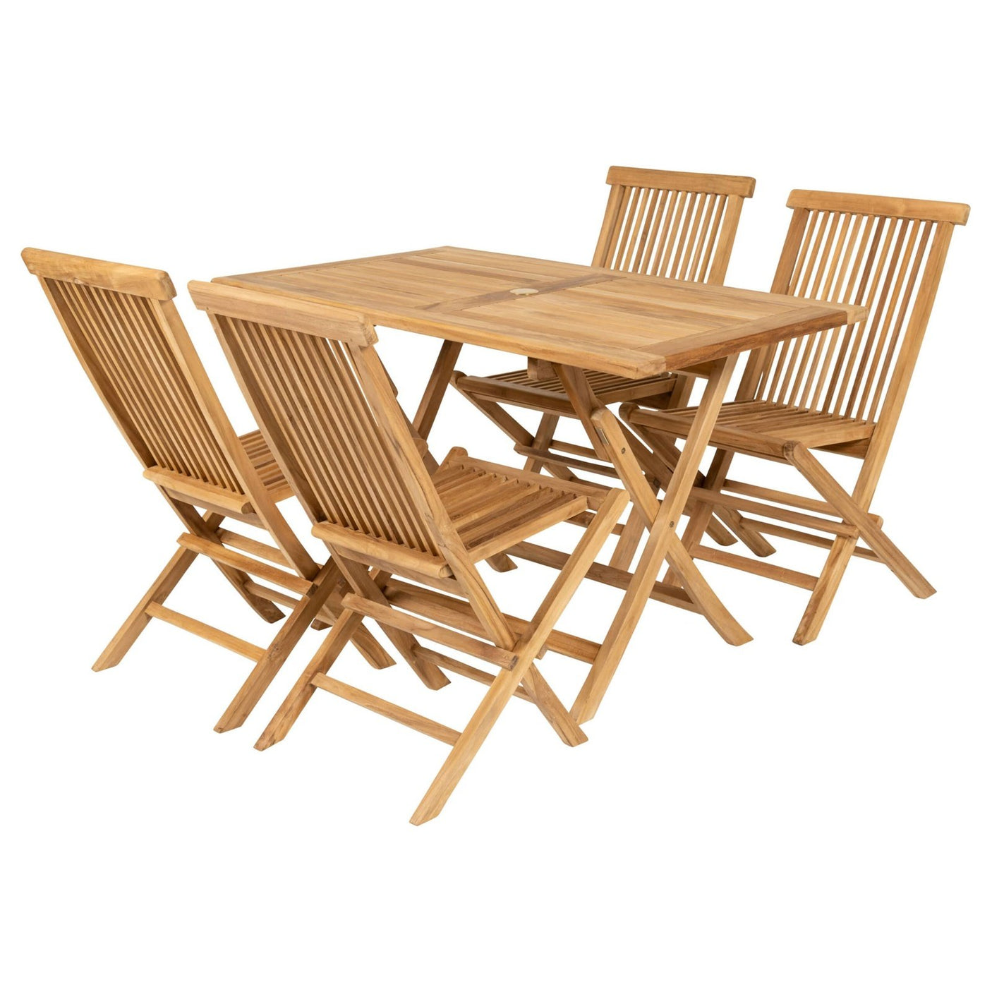 Skagen sammenleggbart utebord L120 Teak Hartman Spisebord