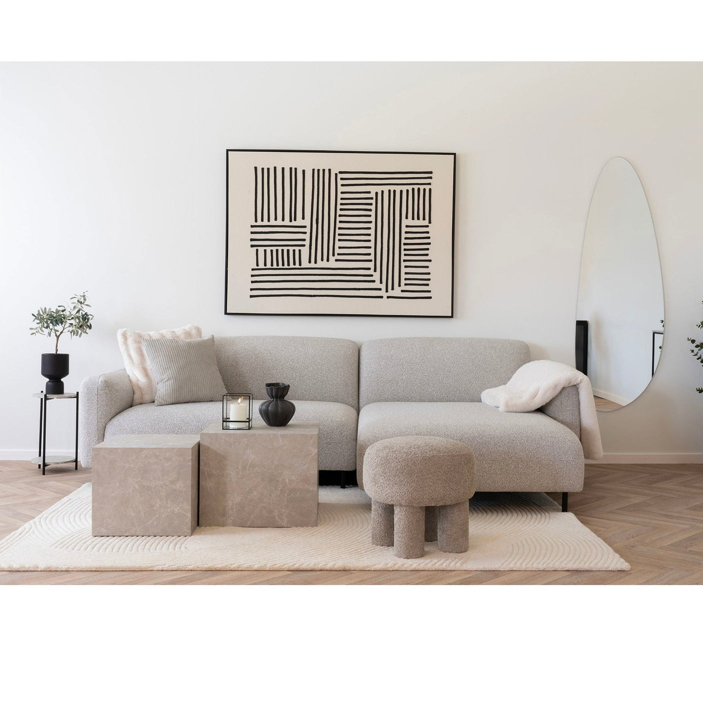 Perth Pouf House Nordic Pall