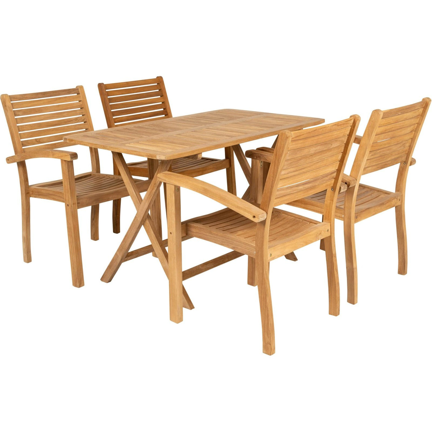 Fredrikshavn stablestol teak Hartman Spisestol