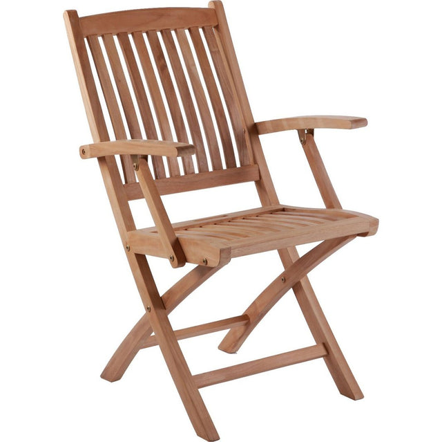 Langli klappstol m/armlener teak Hartman Spisestol