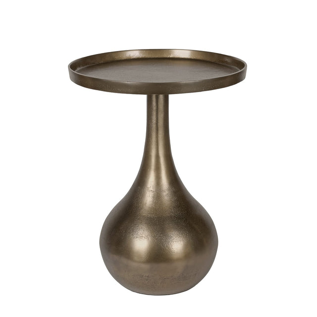 Sidebord Chelsea Ø39cm H48cm dark bronze metall Homefactory