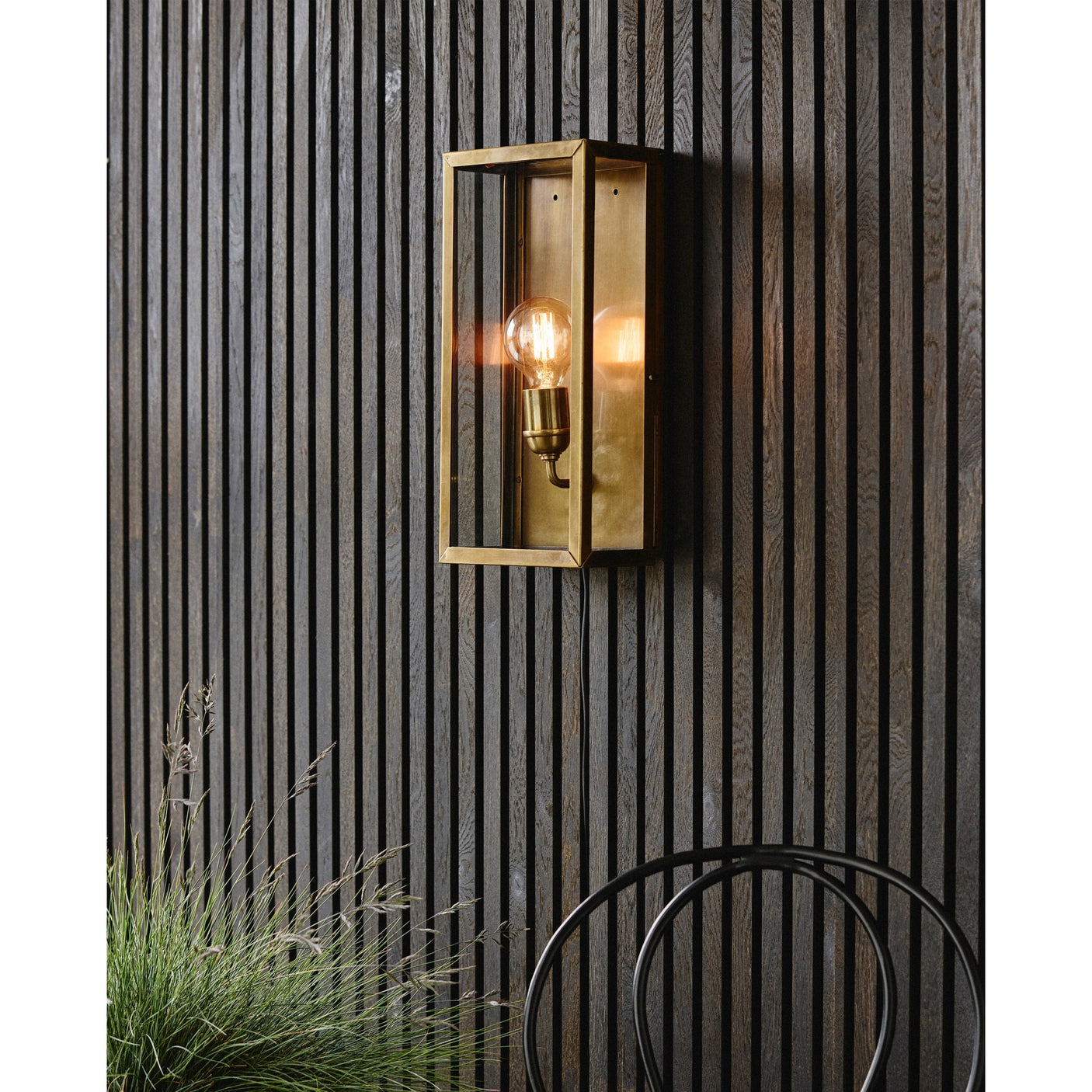 EOS vegglampe / utendørs lampe - h40 cm - brassing finish Nordal LAMP OUTDO