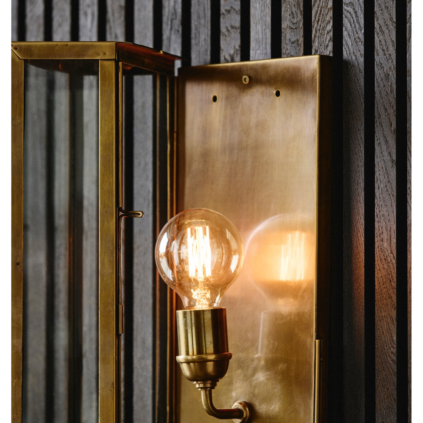 EOS vegglampe / utendørs lampe - h40 cm - brassing finish Nordal LAMP OUTDO