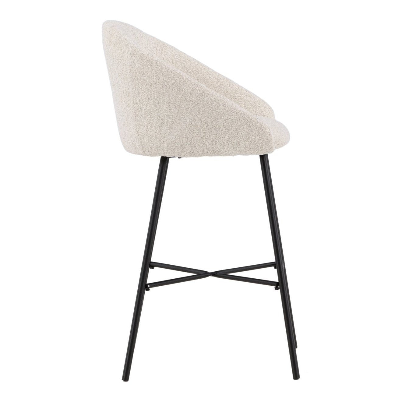 Velvet barstol hvit Venture Design Barstol