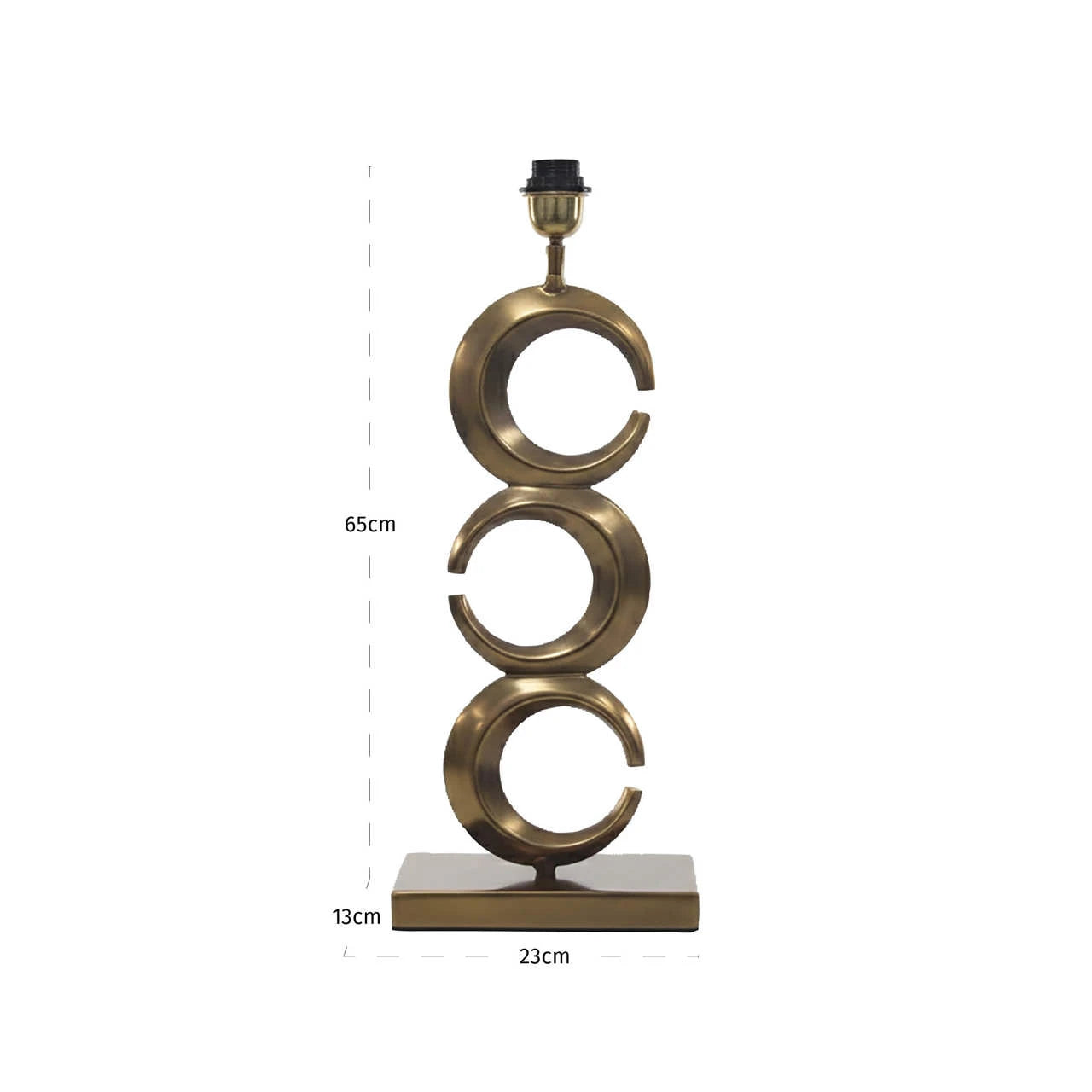 Bordlampe Amina antikk messing Richmond Interiors Bordlampe