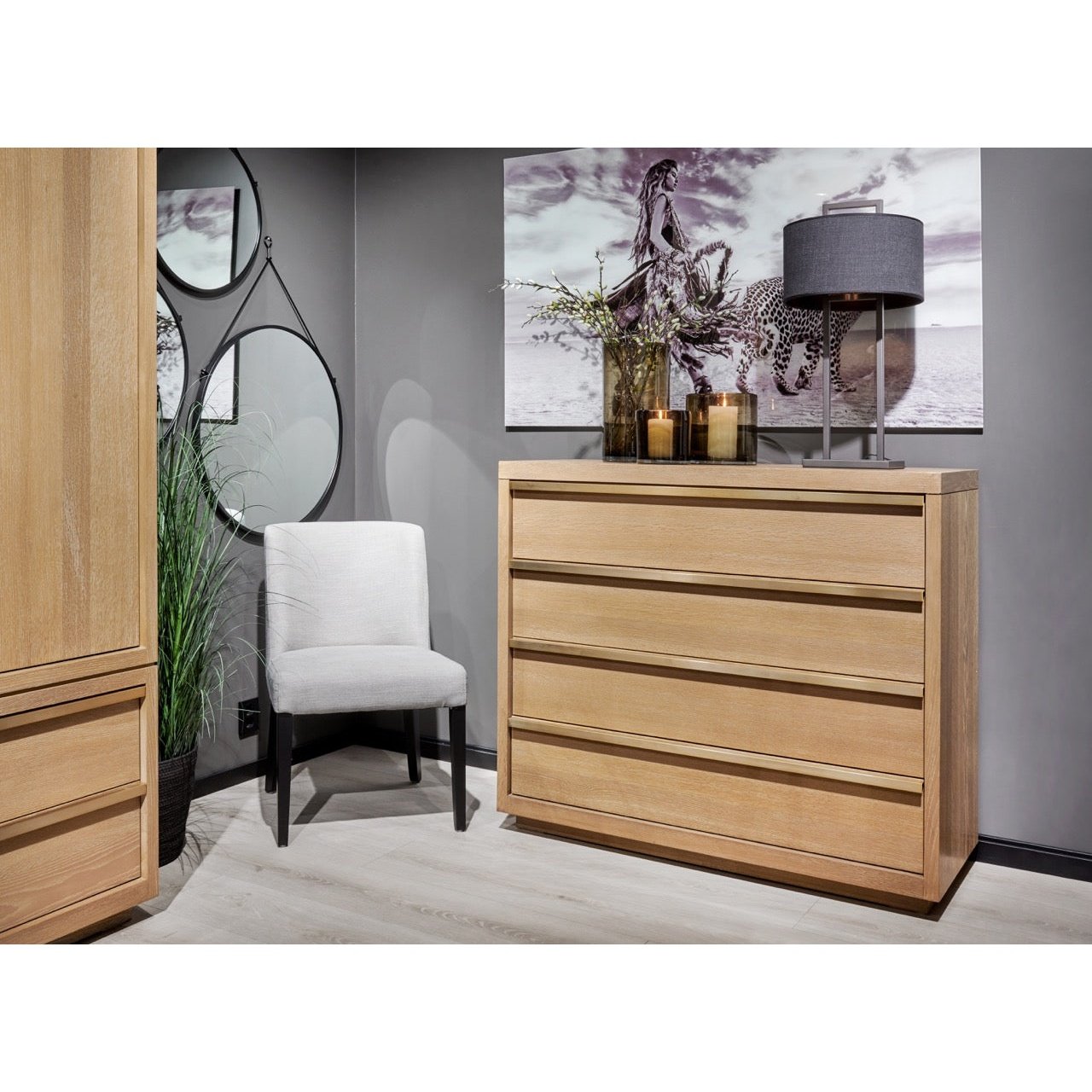 Speil sort metall Homefactory Speil