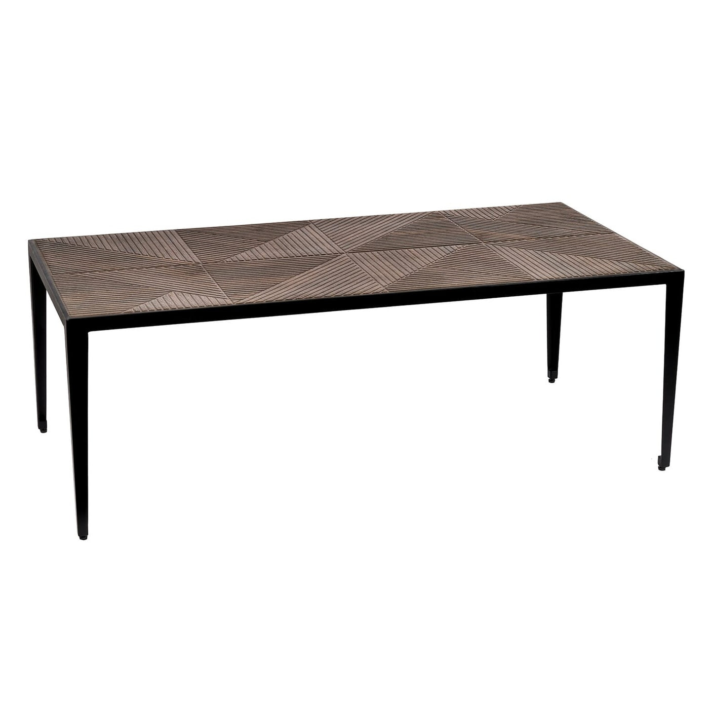 Coffe table matt black with Tile topp 60cm x 120cm H34cm Homefactory