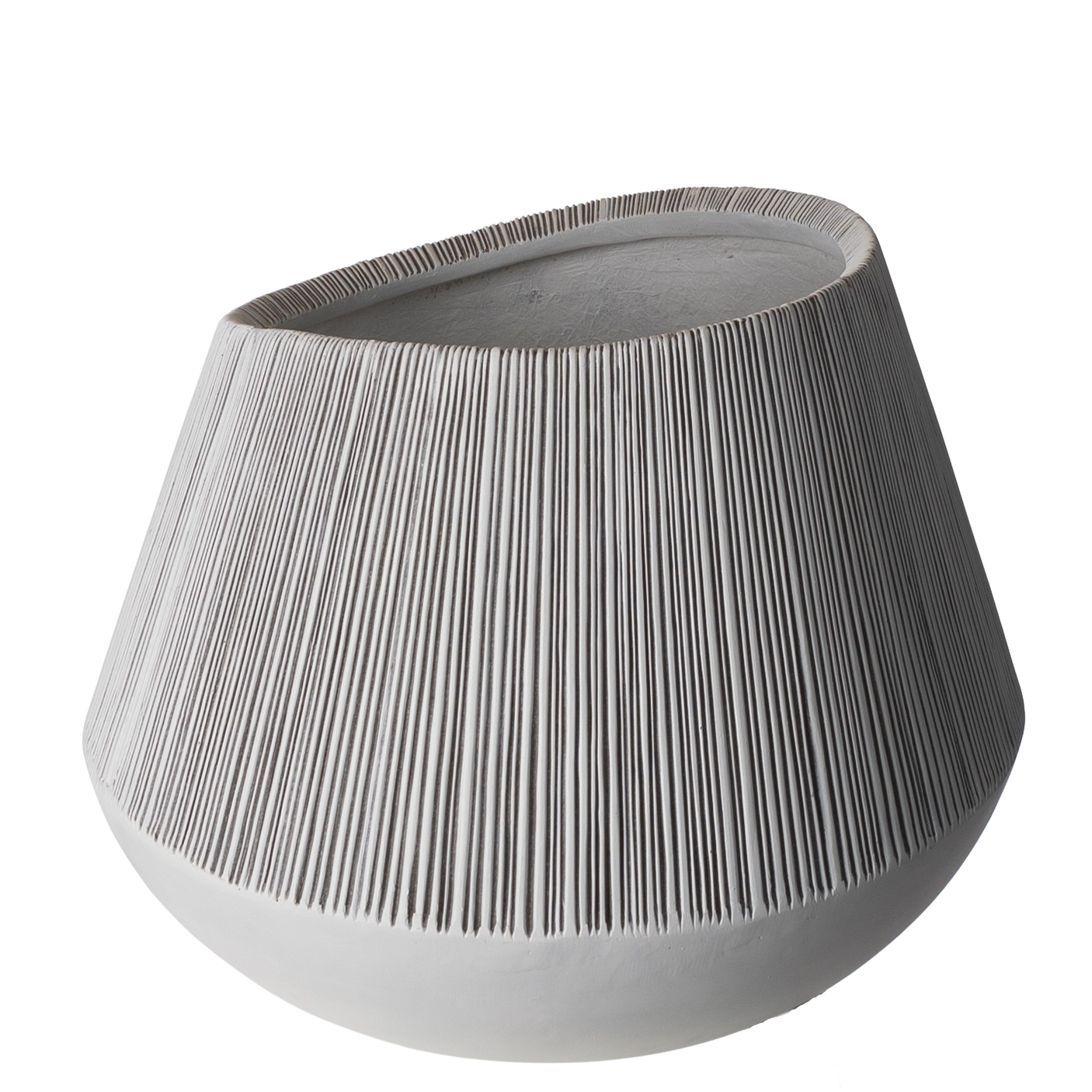 Potte Plisse Poly Hvit 29cm Roggens Potte