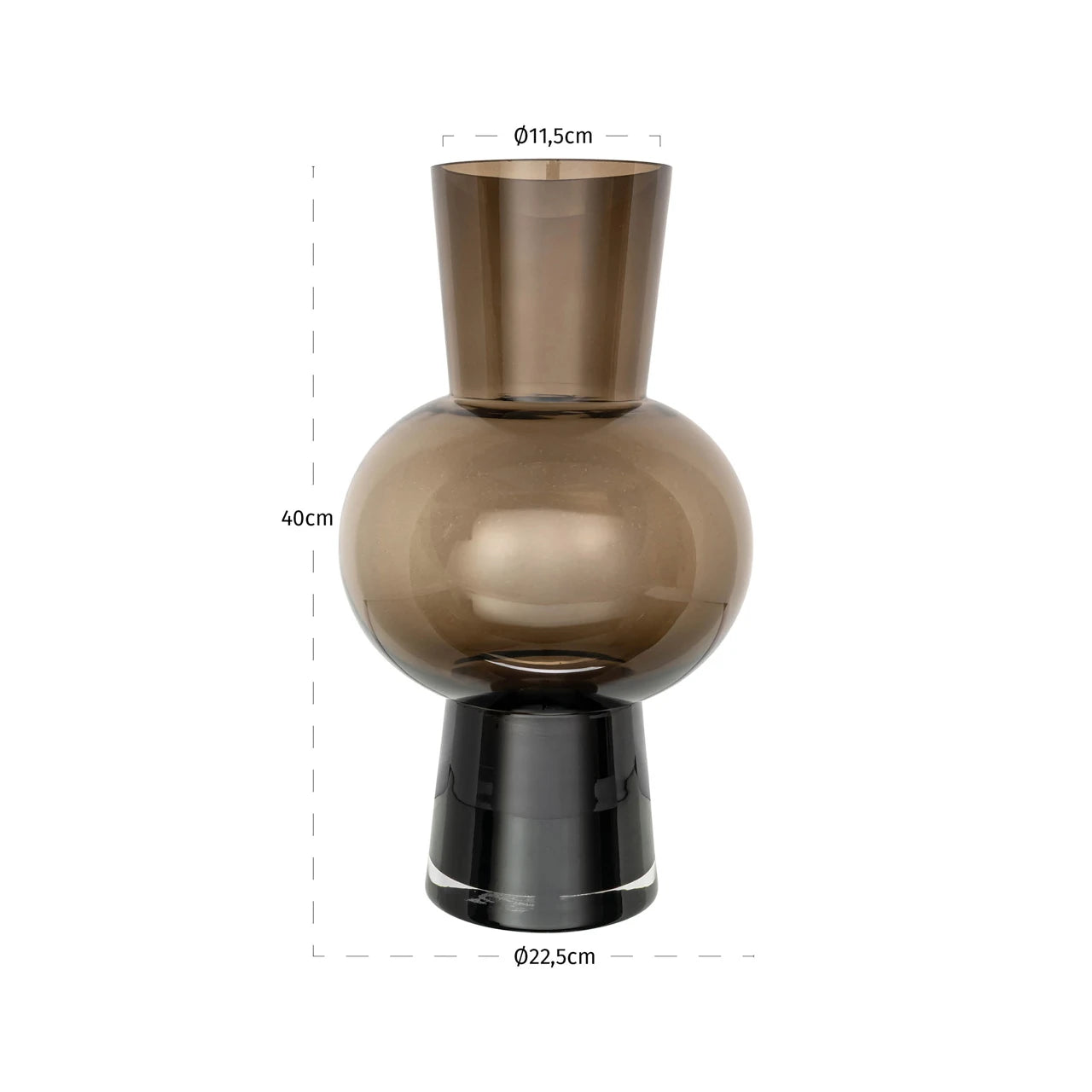 Vase Liora brun stor Richmond Interiors Vase