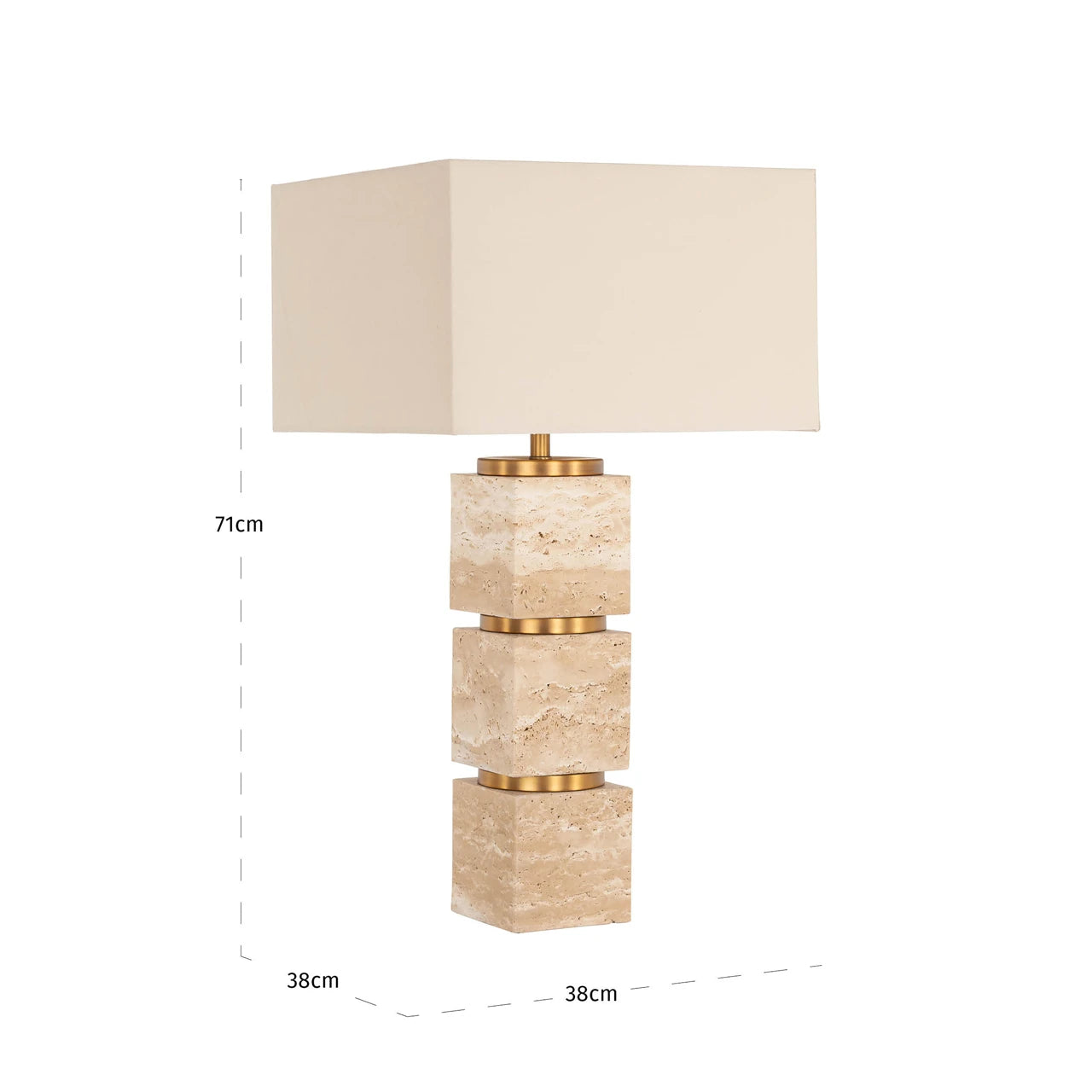 Bordlampe Jaella beige Richmond Interiors Bordlampe