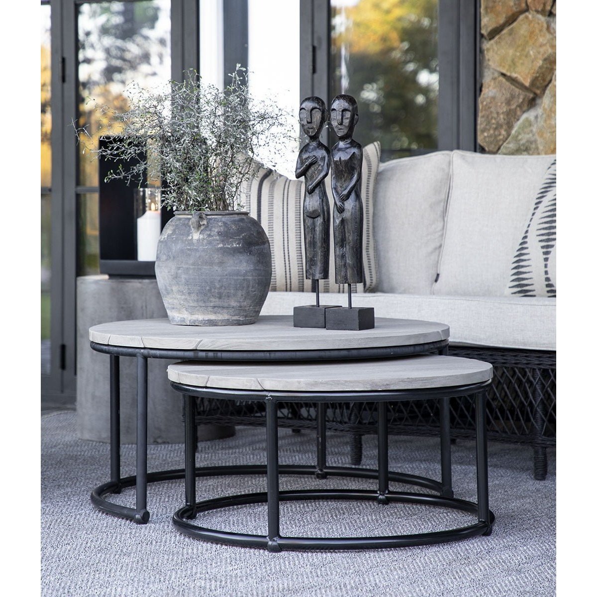 ANSON - utendørs settbord rundt Artwood Sofabord