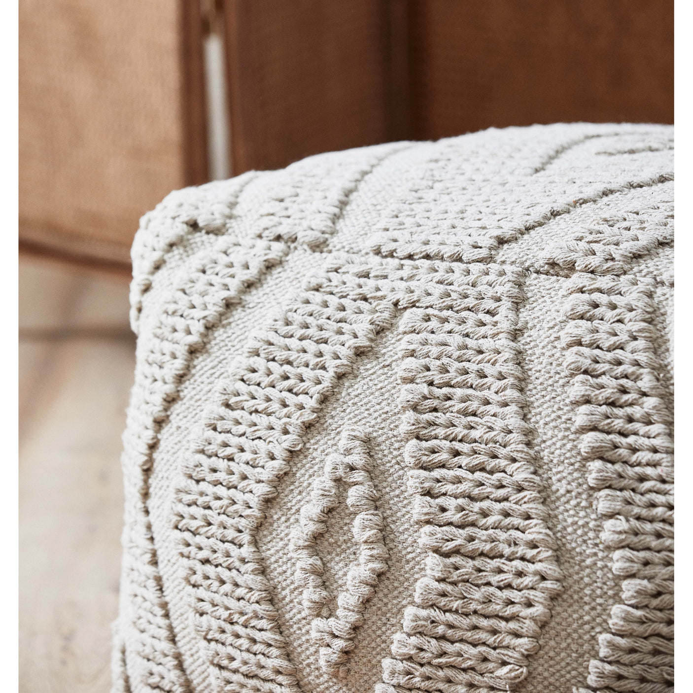 WULAR puf - råhvit Nordal STOOLS