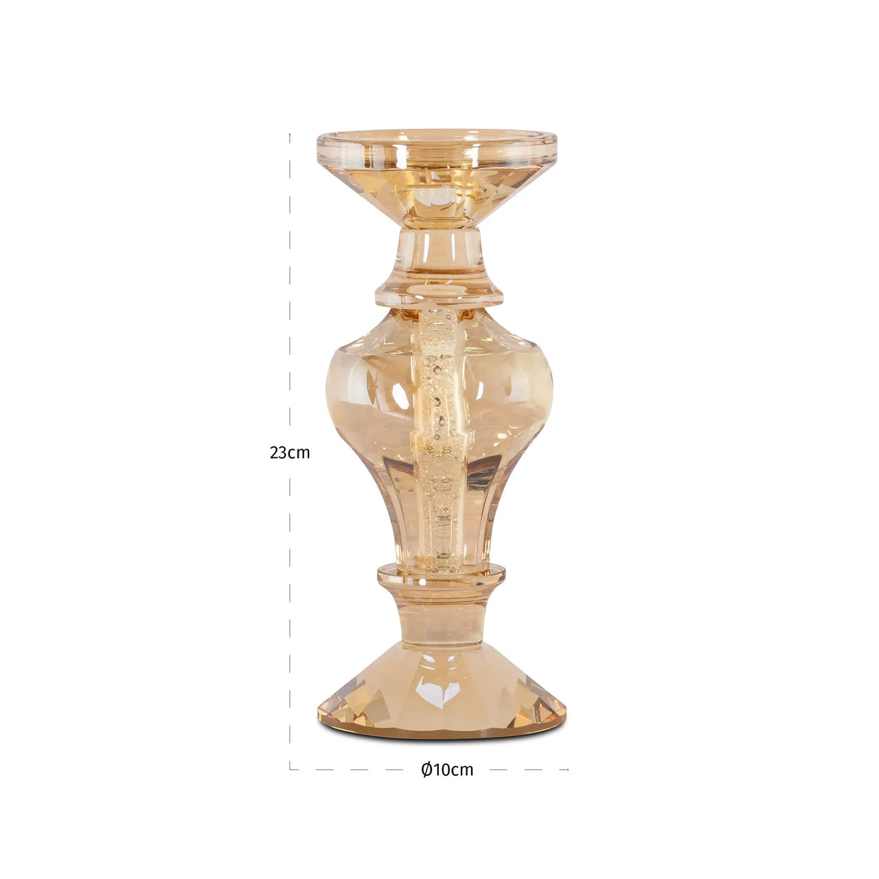 Candle holder Dilan amber small Richmond Interiors Lysestake