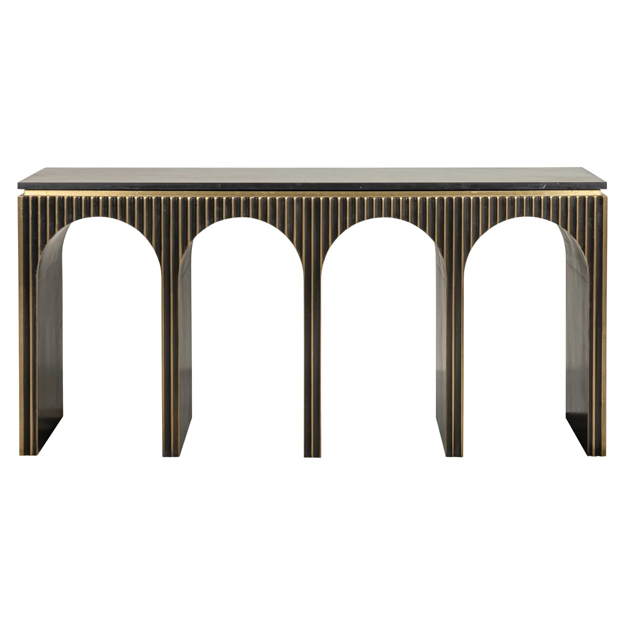 Console Les Arcs børstet gull Richmond Interiors Konsollbord