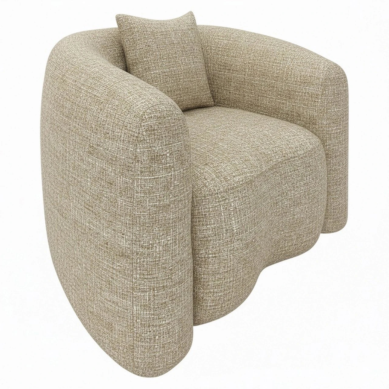 Lounge chair Luxandra sand tweed flammehemmende Richmond Interiors Lenestol