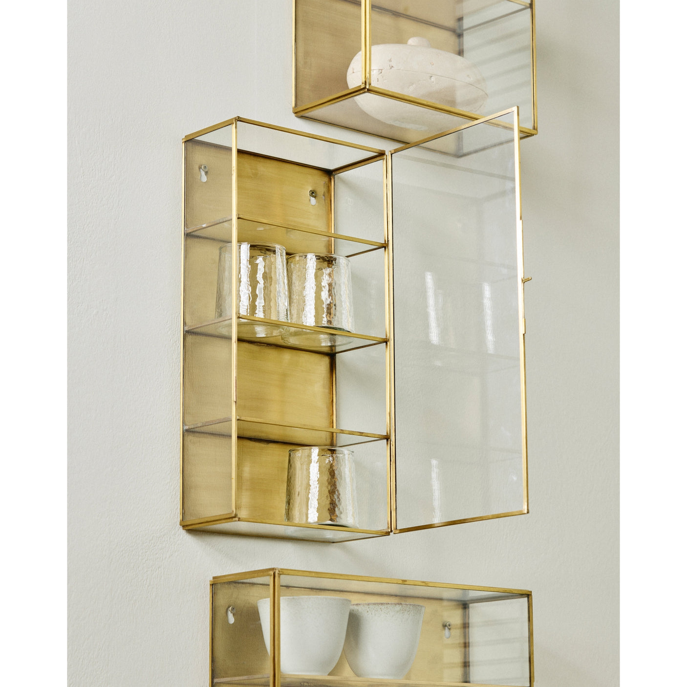 ADA murskap i jern, S, 40x20 - gull finish Nordal WALL/ DISP