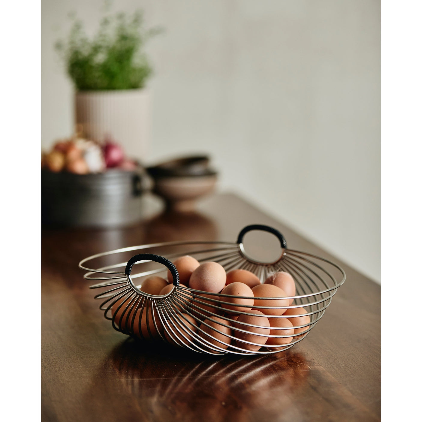 JAIPUR trådkurv med håndtak - kromfinish Nordal KITCHEN AC