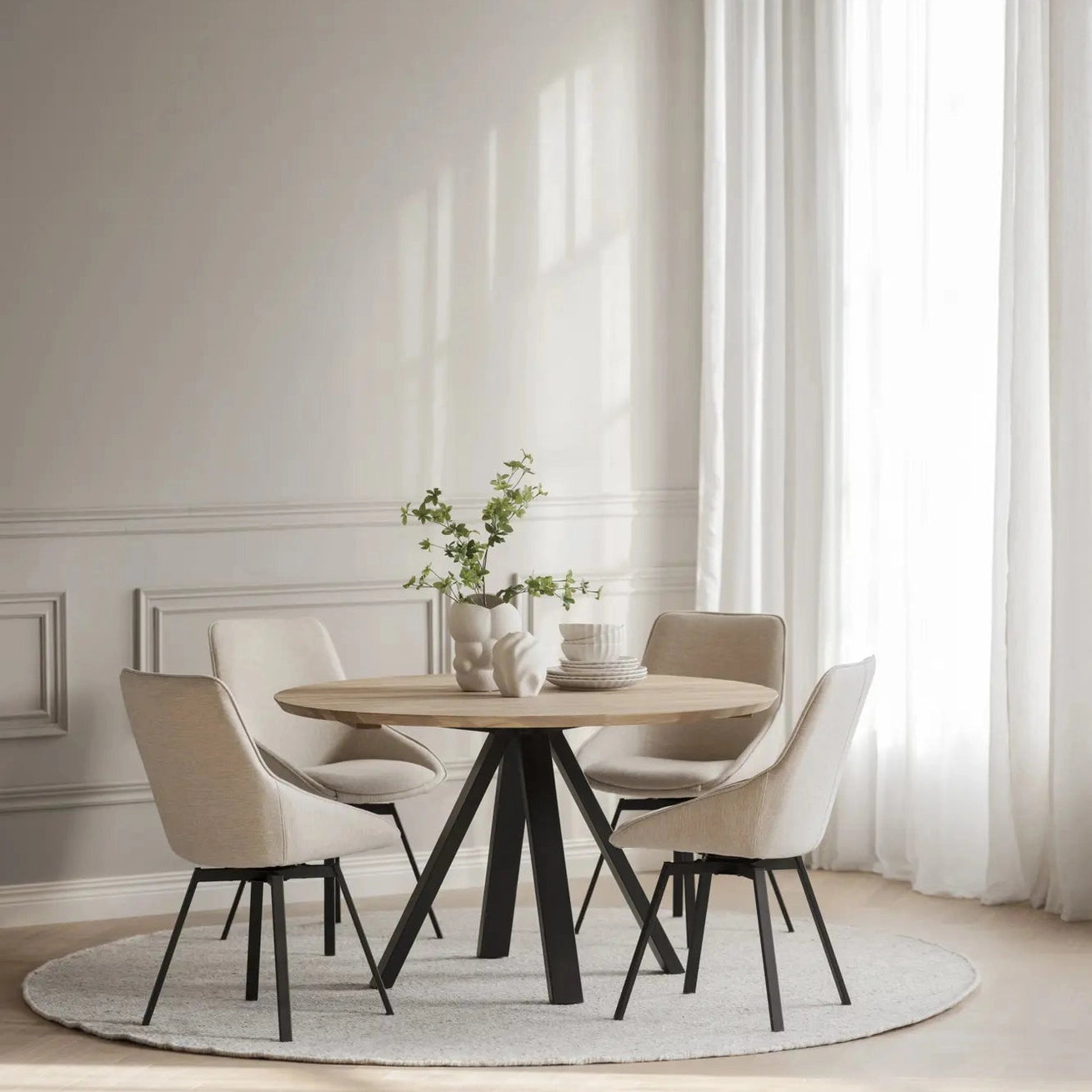 Carradale spisebord Ø130 Rowico Spisebord