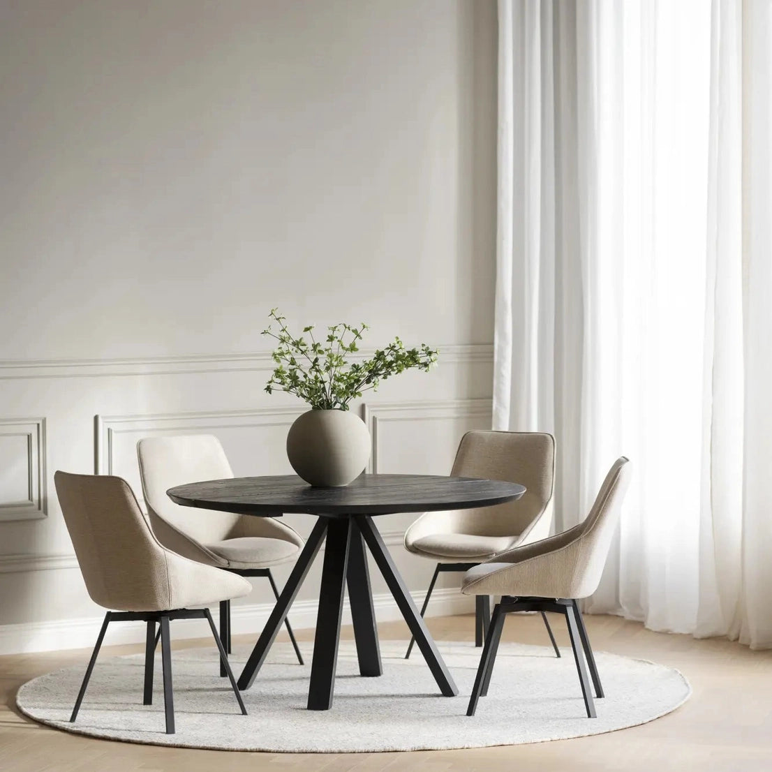 Carradale spisebord Ø130 Rowico Spisebord