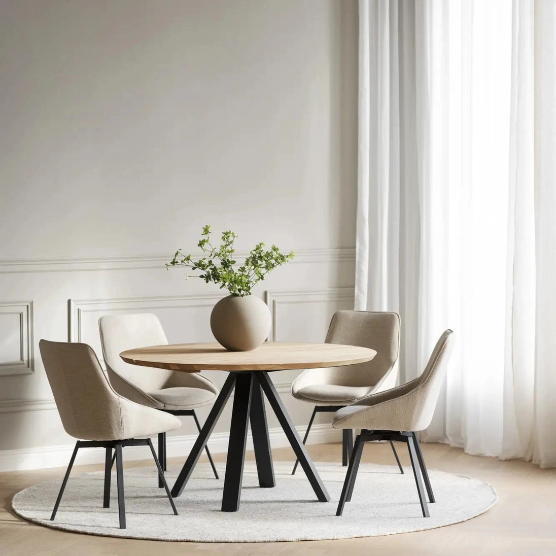 Carradale spisebord Ø130 Rowico Spisebord