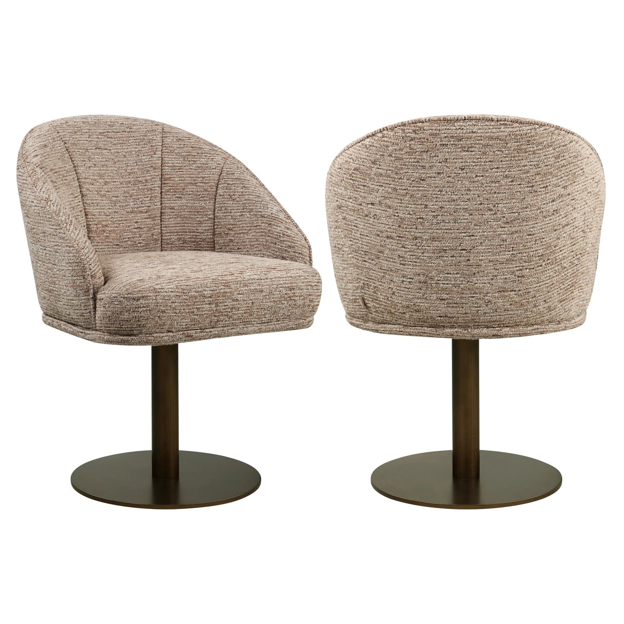 Spisestol Beverly mocca lineær svingbar Richmond Interiors Spisestol