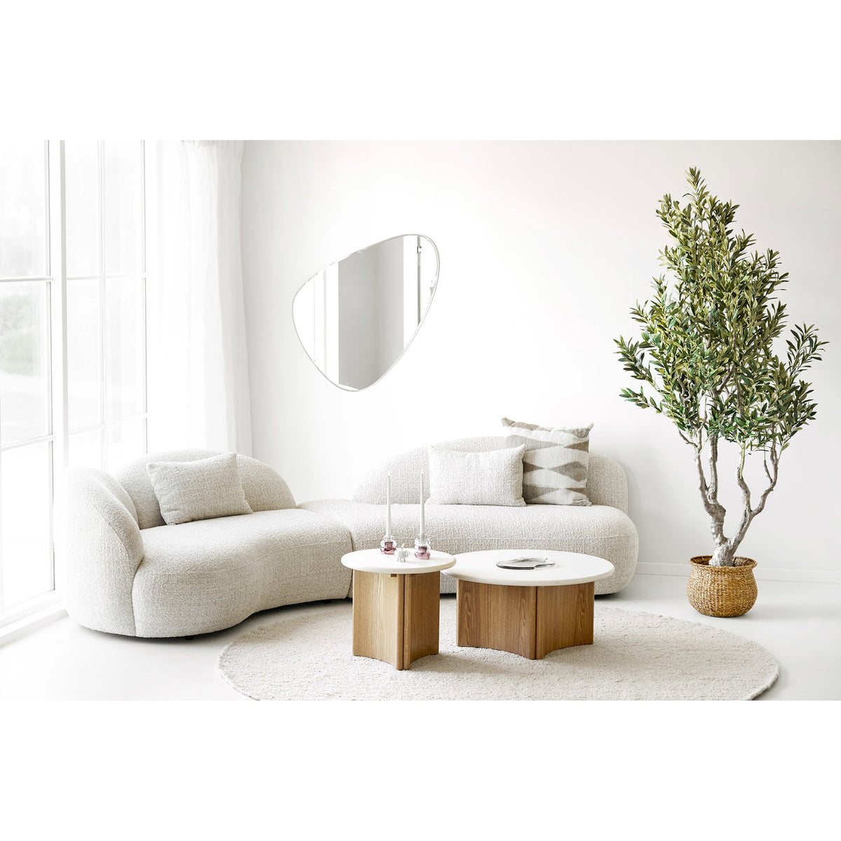 Motril salongbord, sett med 2 House Nordic Sofabord