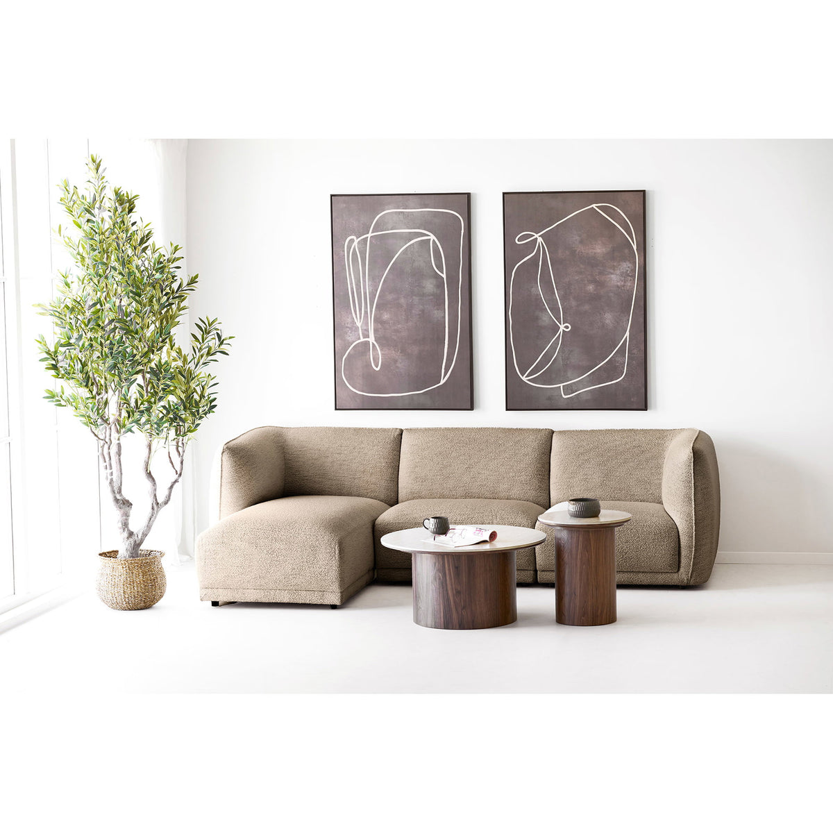 Delphi salongbord, sett med 2 House Nordic Sofabord
