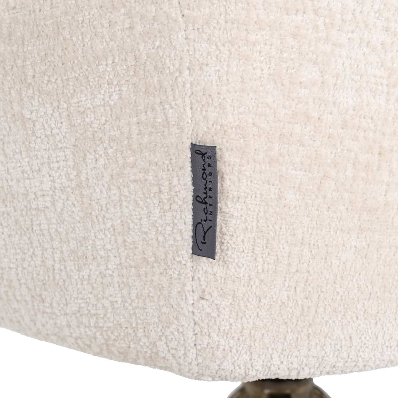 Spisestuestol Aline hvit chenille, svingbar, Richmond Interiors Spisestol