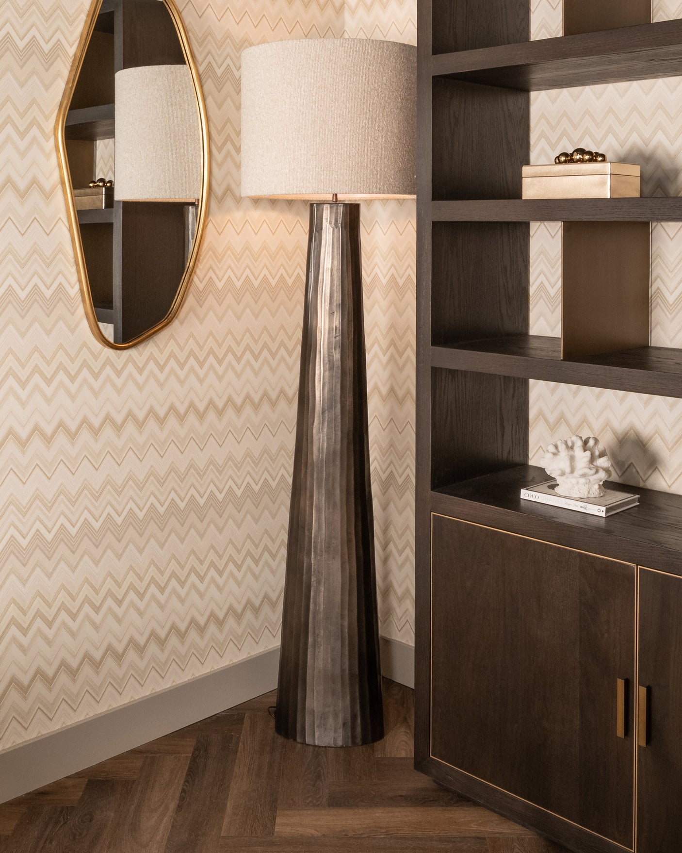 gulvlampe Velvyn bronse Richmond Interiors Gulvlampe