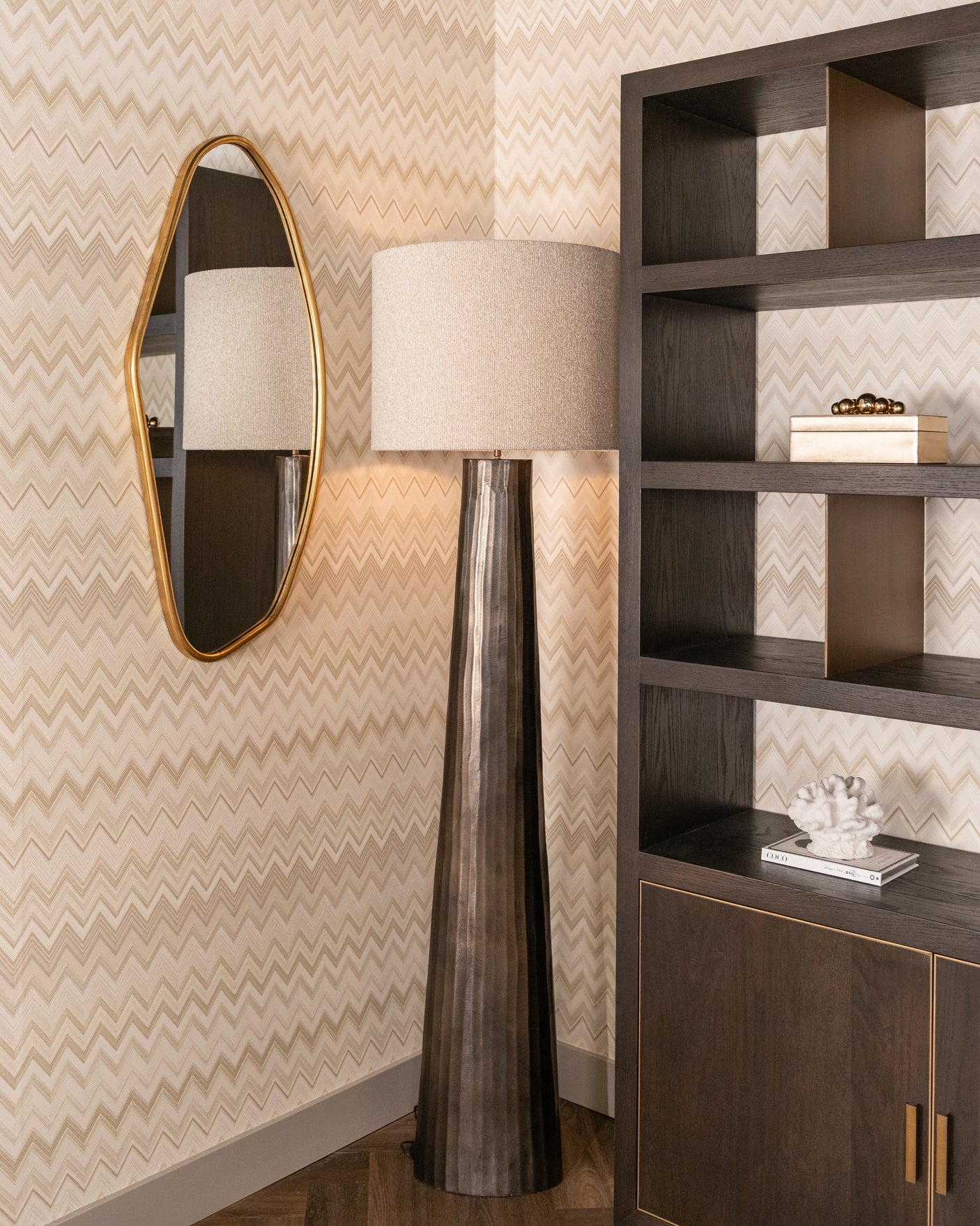 gulvlampe Velvyn bronse Richmond Interiors Gulvlampe