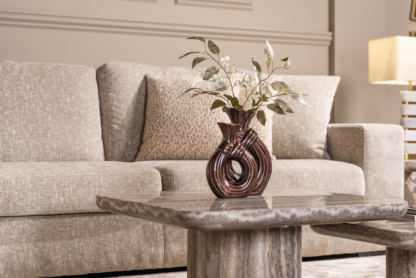 Sofabord Dulce grå denizly Sett med 2 Richmond Interiors Sofabord