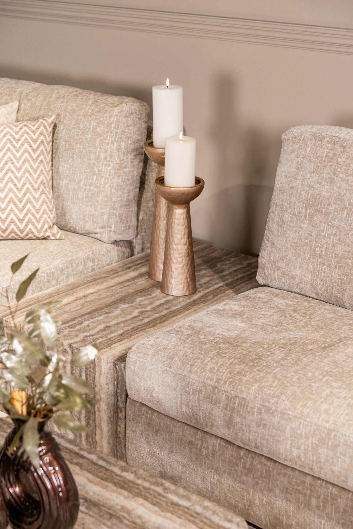 Sofa-element Dulce grå kaffebord Richmond Interiors Sofa