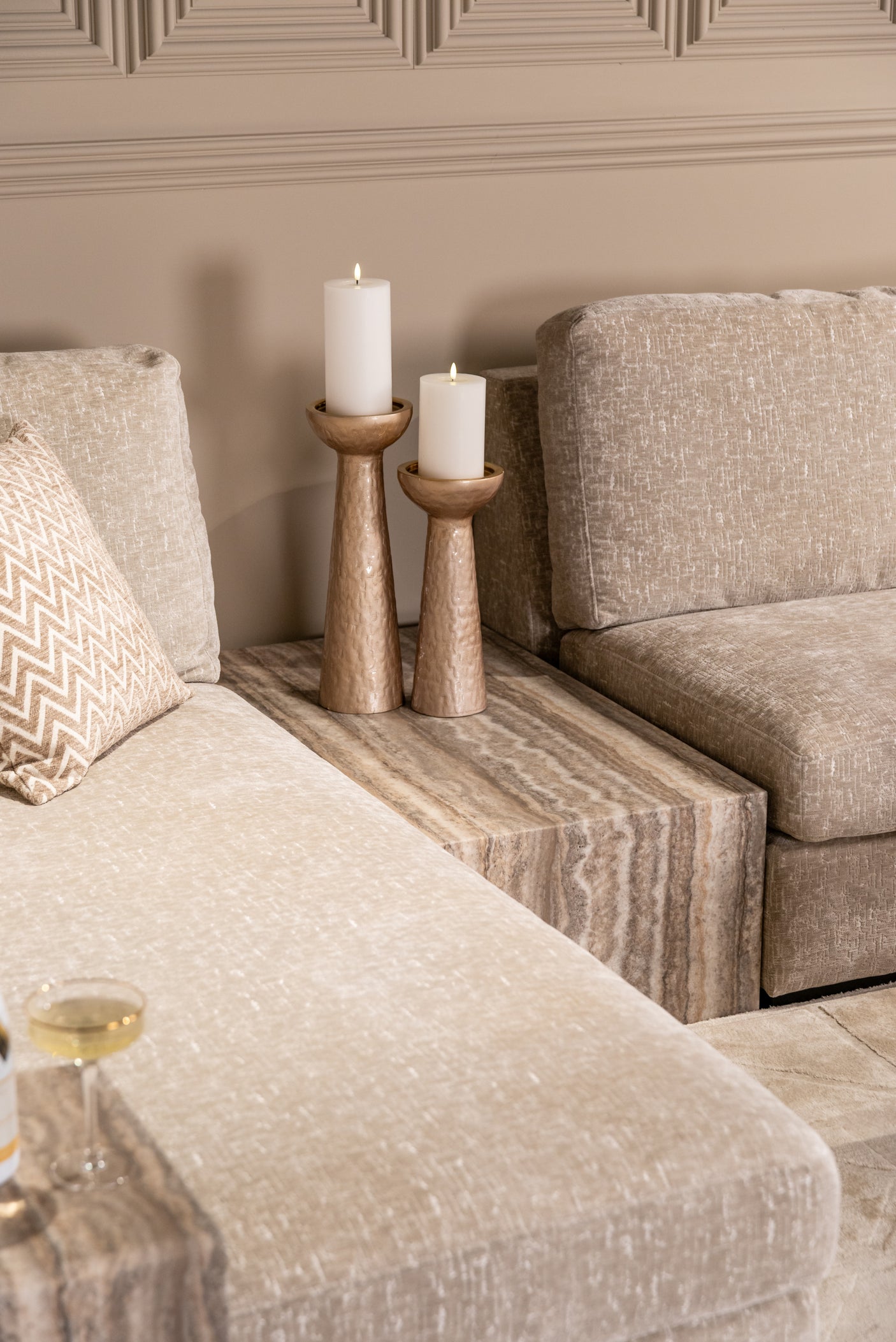 Sofa-element Dulce grå kaffebord Richmond Interiors Sofa
