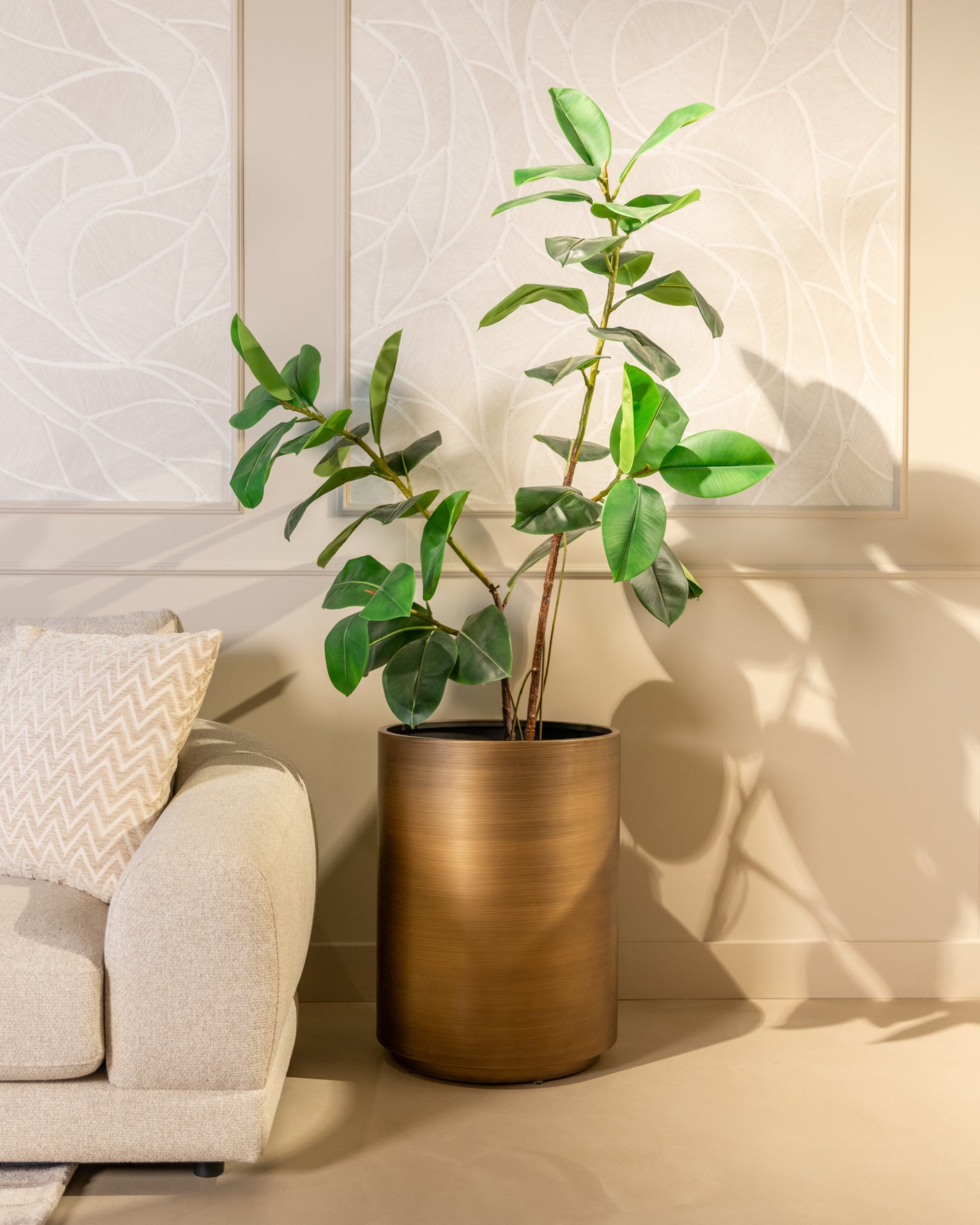 Planter Dira børstet gull 45Ø Richmond Interiors Diverse
