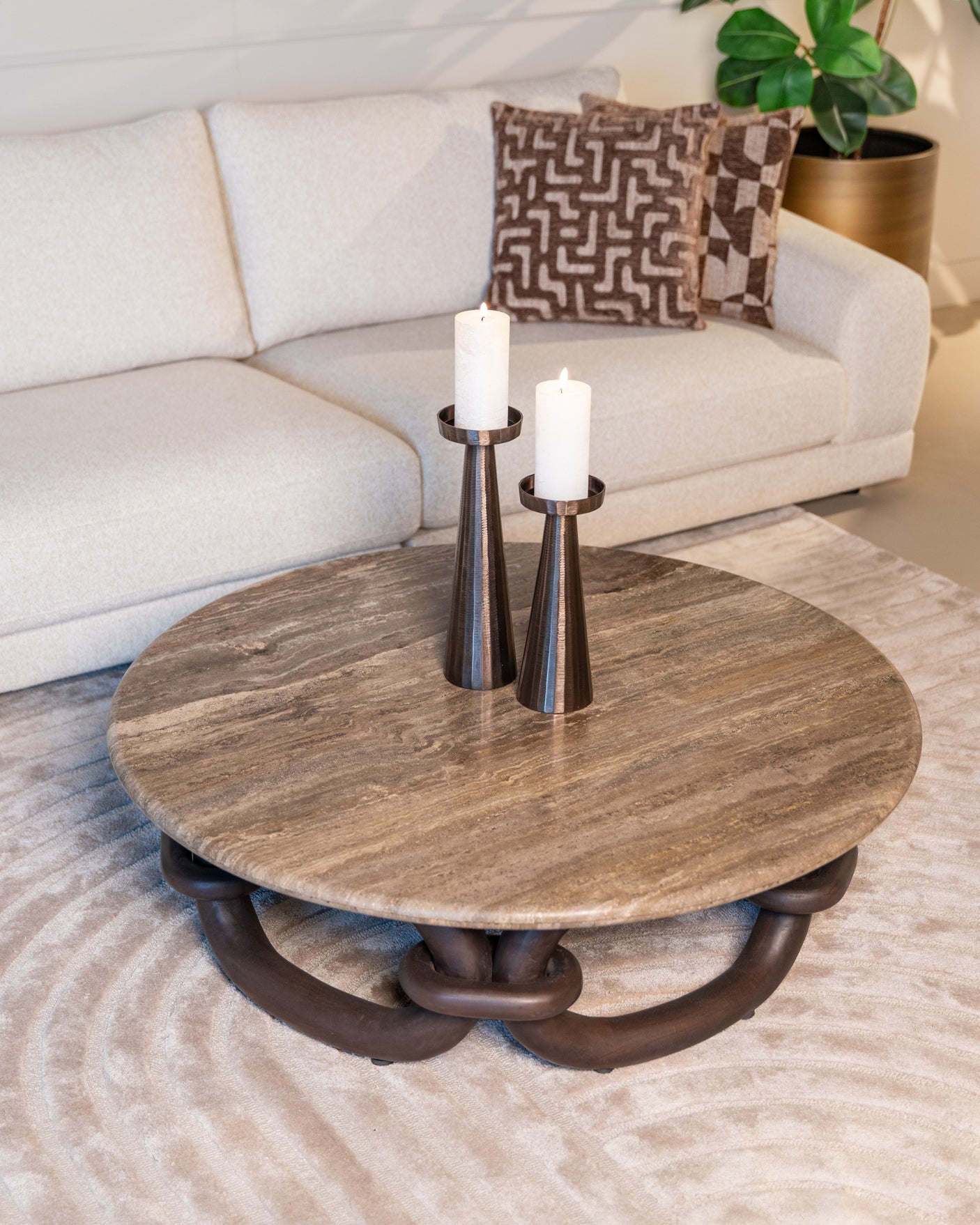 Salongbord Chainey askebrun Richmond Interiors Sofabord