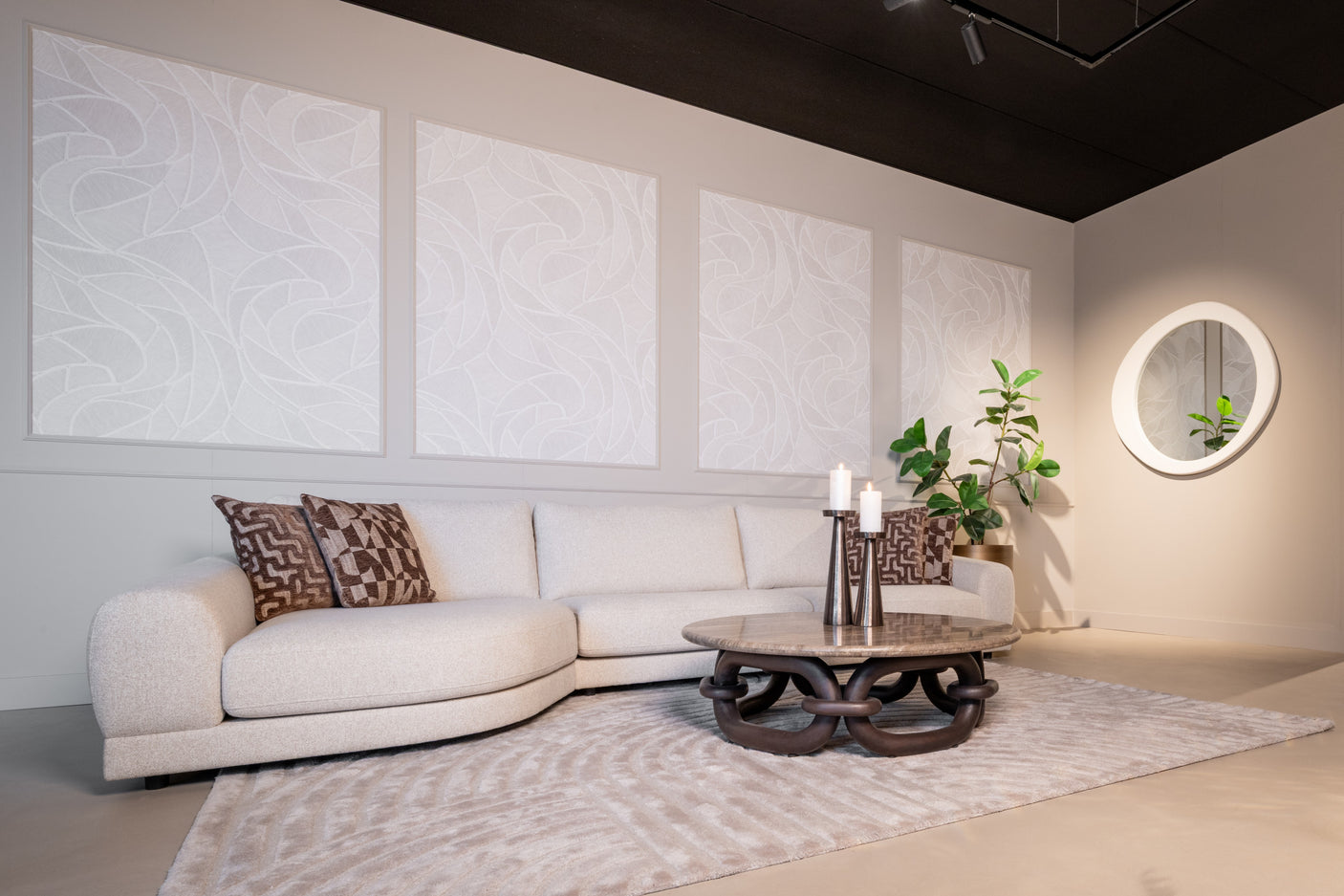 Salongbord Chainey askebrun Richmond Interiors Sofabord