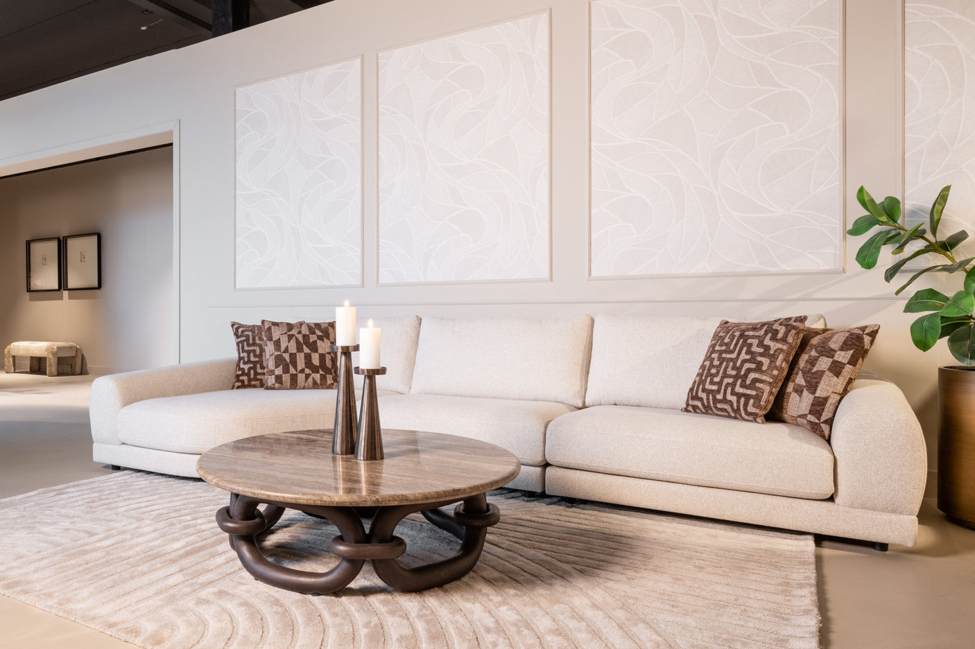 Salongbord Chainey askebrun Richmond Interiors Sofabord