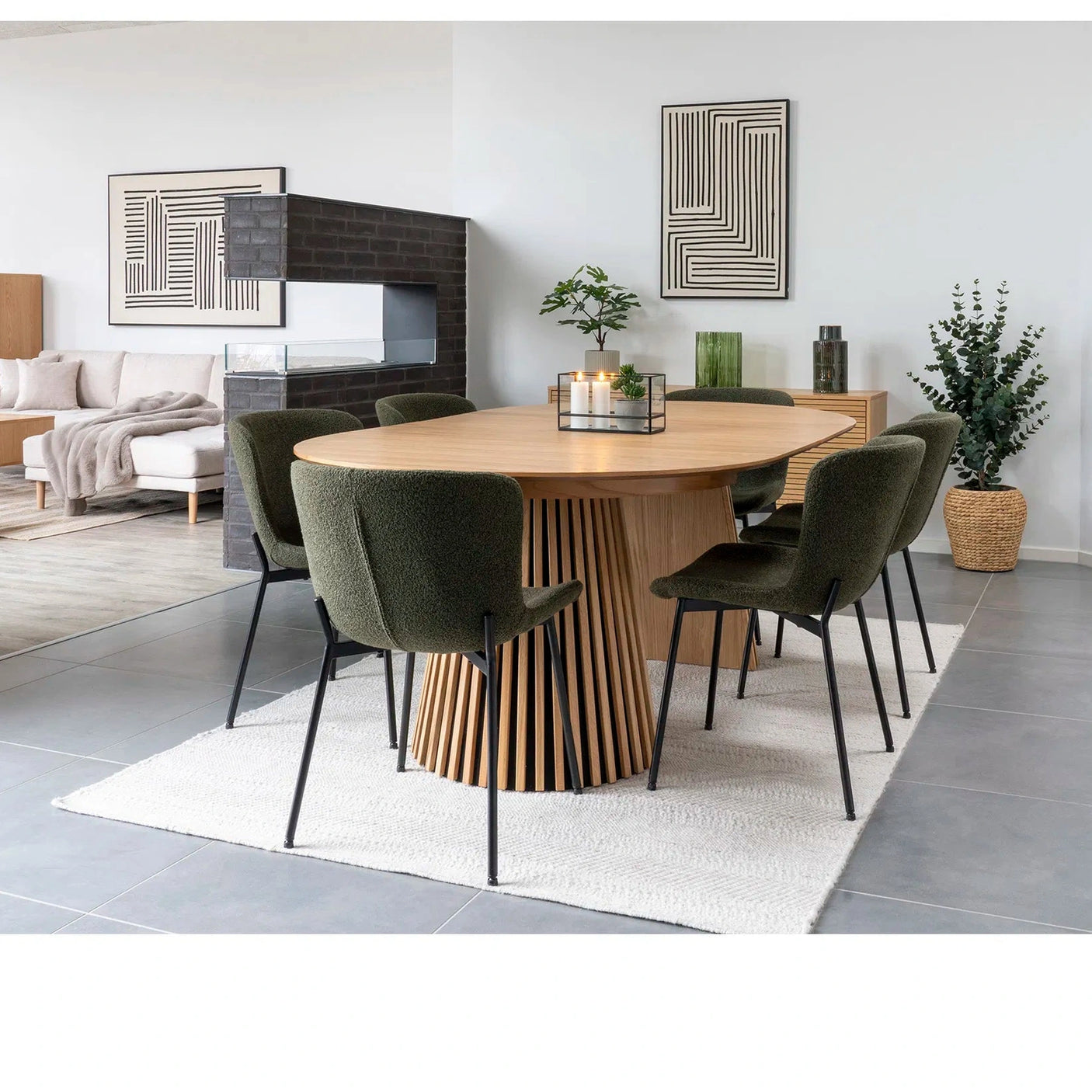 Osaka Spisebord m/ 2 ileggsplater House Nordic Spisebord