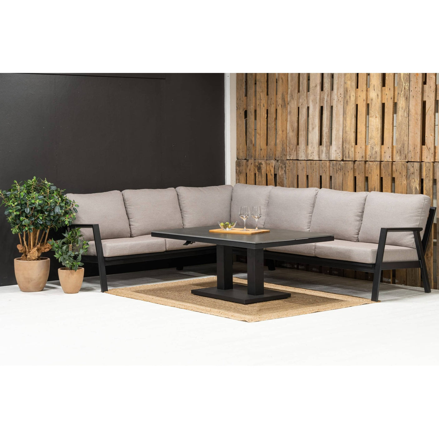 Orlando hjørnesofa - sort - QDF Hartman sofa