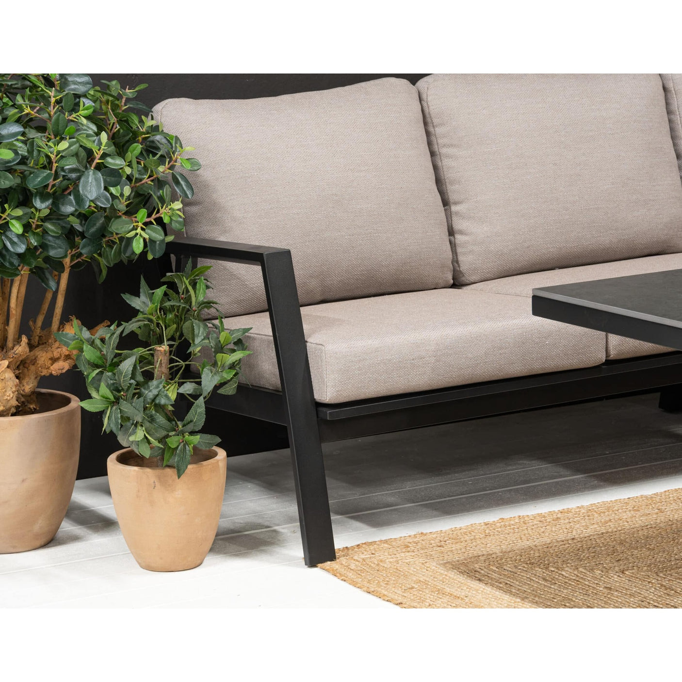 Orlando hjørnesofa - sort - QDF Hartman sofa