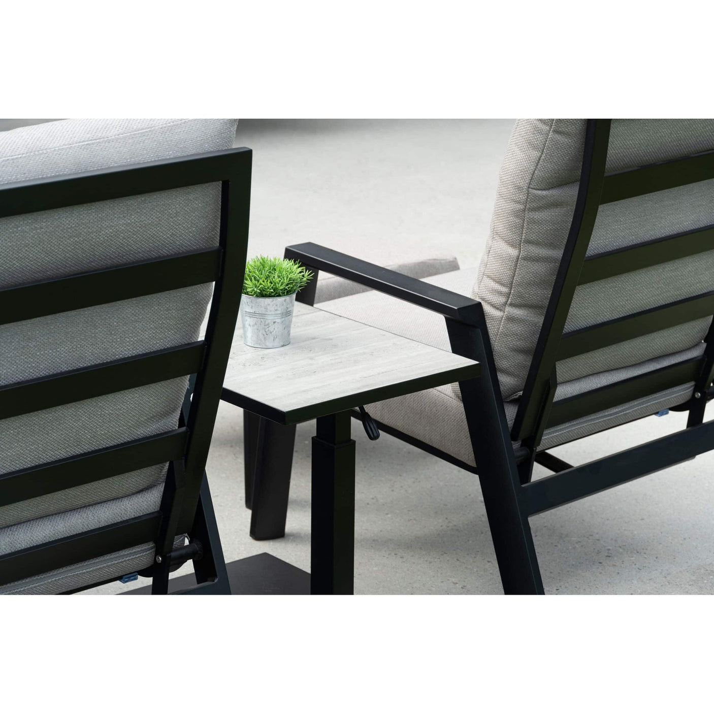 Orlando regulerbar sofastol - sort - QDF Hartman Lenestol